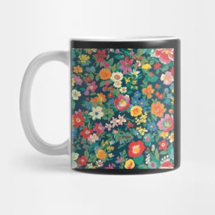 Cheerful Wildflowers, Blue, Red, Orange, Pink, and Yellow Flowers Mug